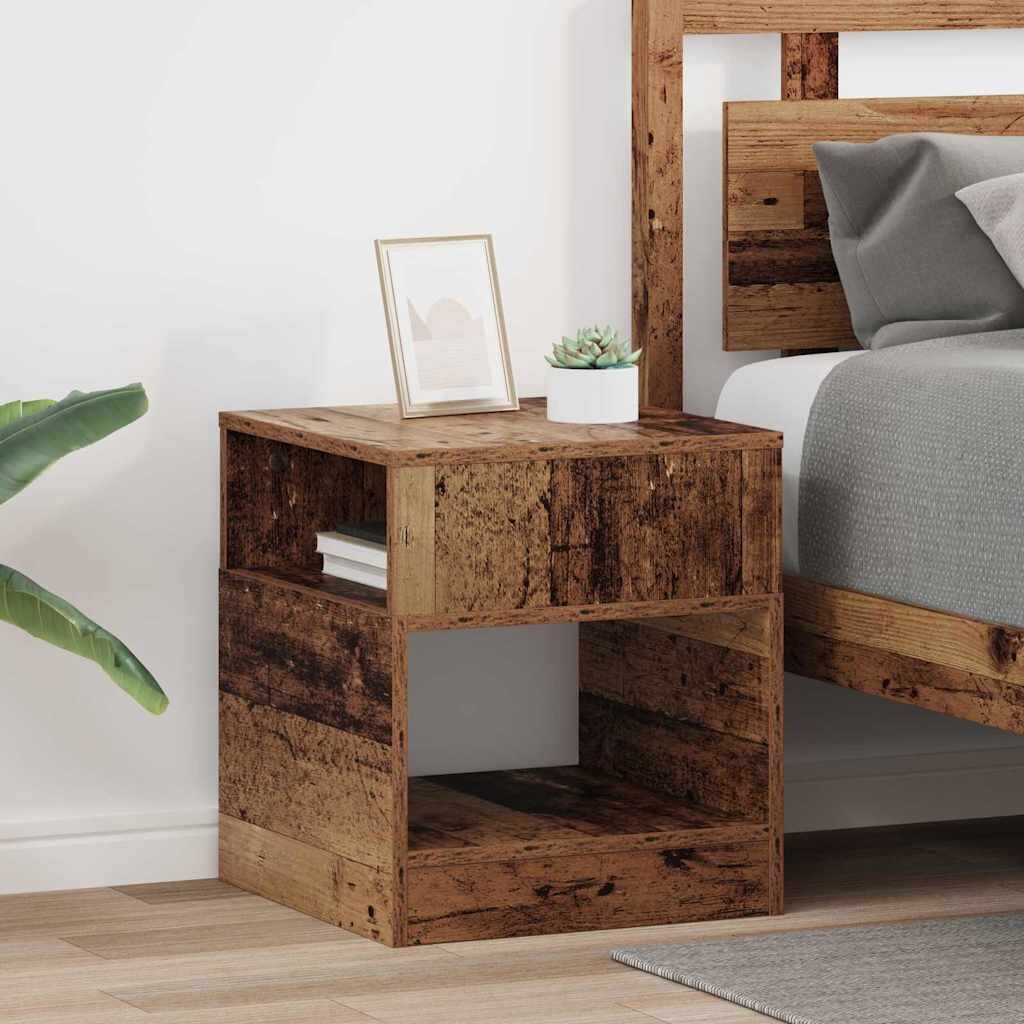 vidaXL Крайна масичка 2 бр. Старо дърво 405 x 40 x 45 см