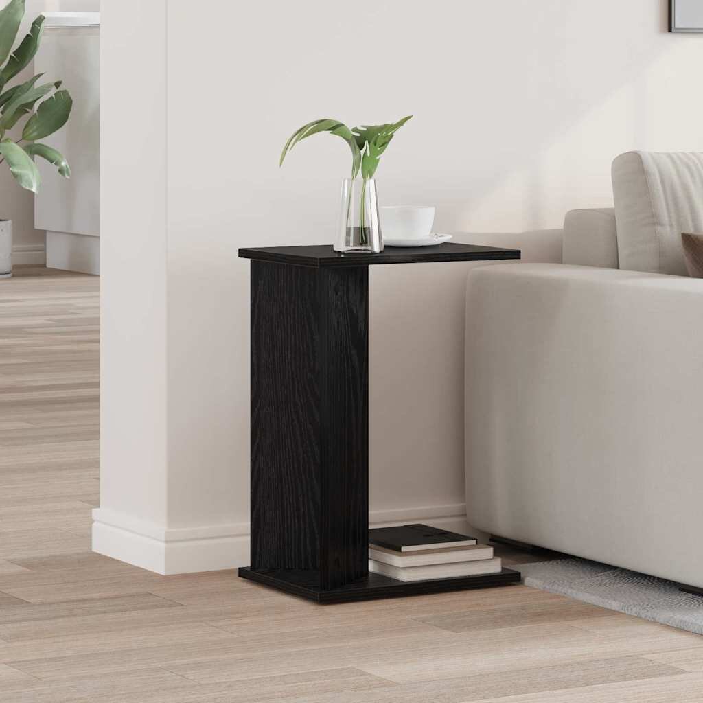 vidaXL Крайна масичка Черния дъб 35 x 25 x 50 см Инженерна дървесина