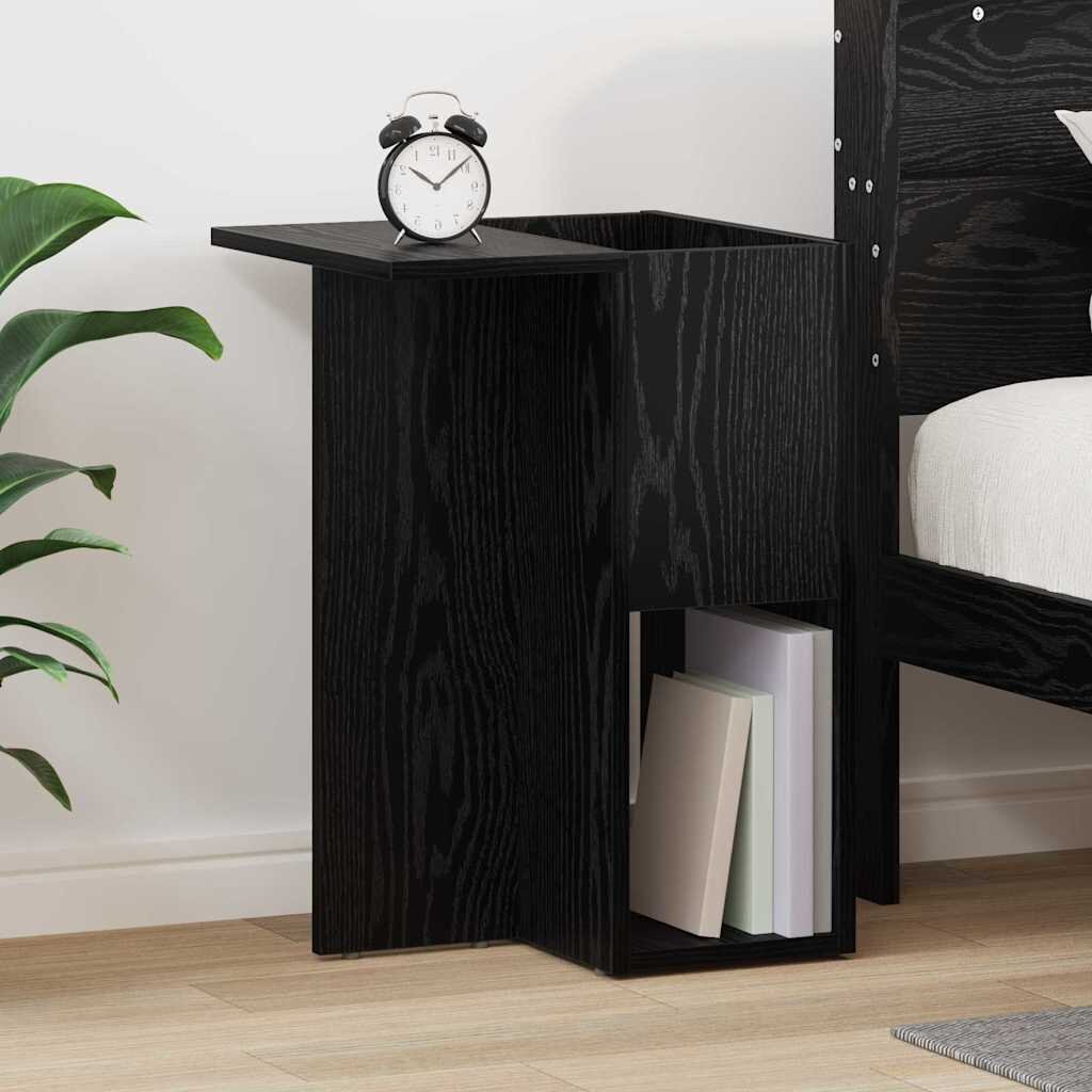 vidaXL Крайна масичка Черния дъб 35 x 40 x 55 см Инженерна дървесина