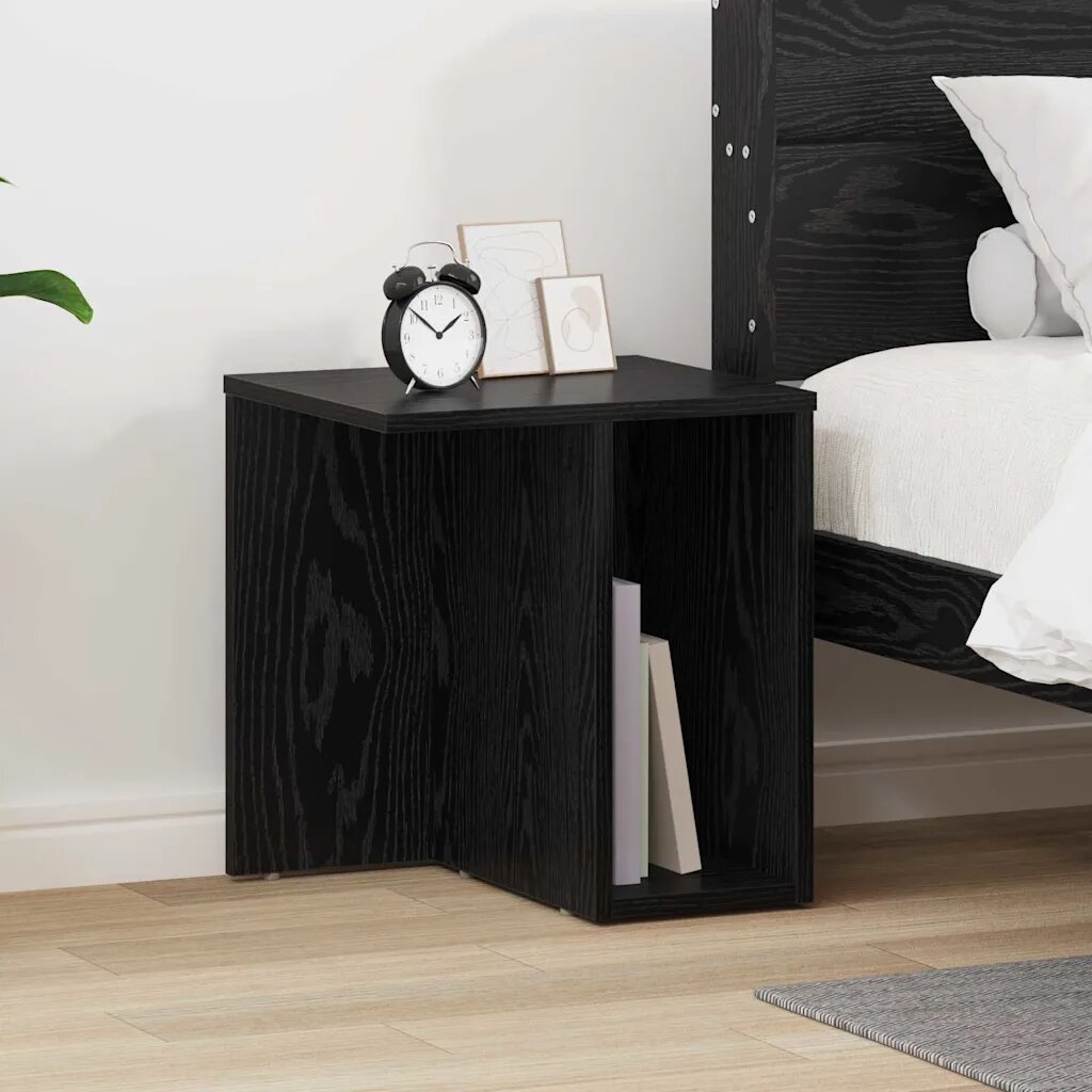 vidaXL Крайна масичка Черния дъб 37 x 32 x 40 см Инженерна дървесина