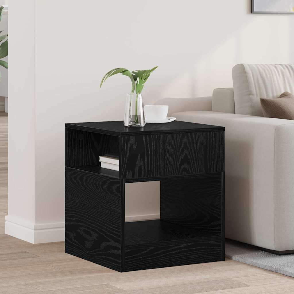 vidaXL Крайна масичка Черния дъб 405 x 40 x 45 см Инженерна дървесина