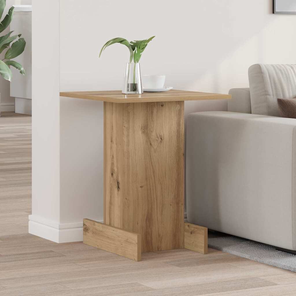 vidaXL Крайна масичка Дъб 445 х 45 х 55 см Инженерна дървесина