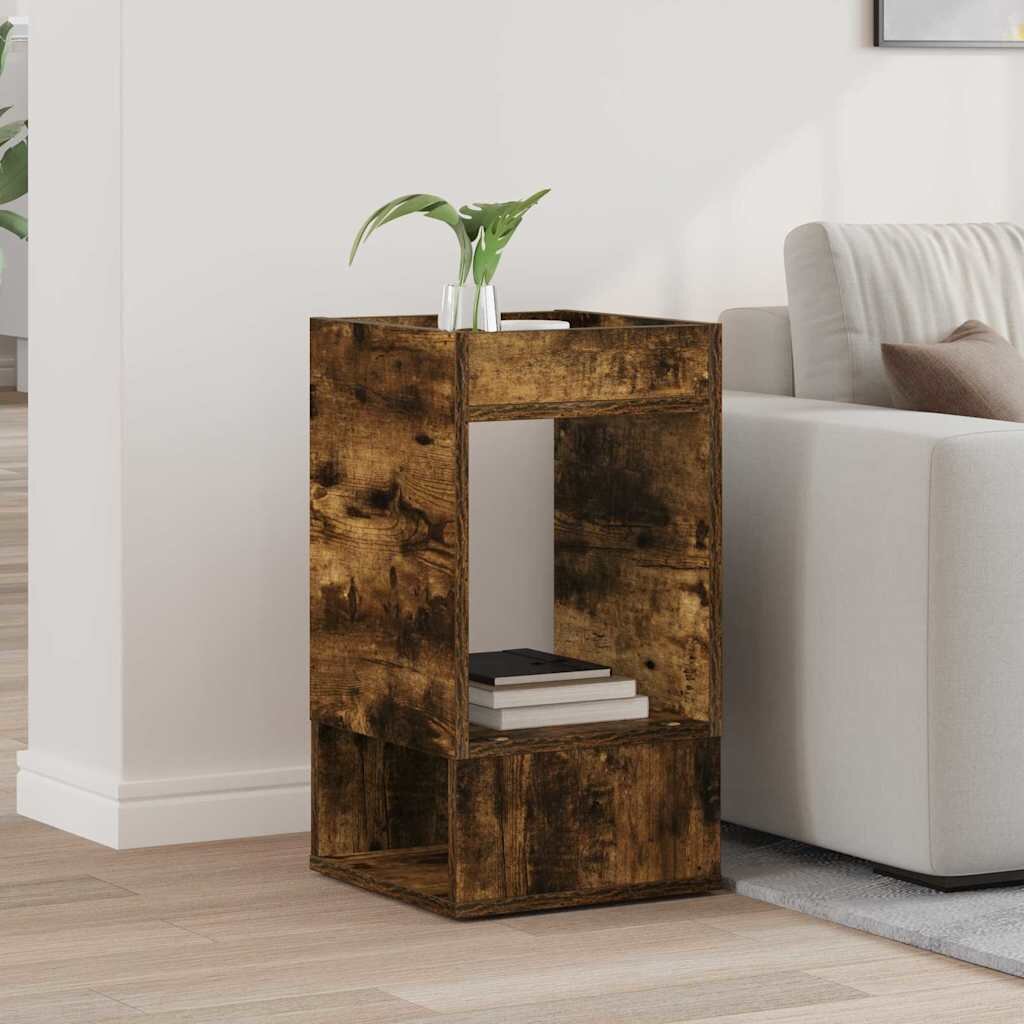 vidaXL Крайна масичка Димян дъб 30 x 30 x 56 см Инженерна дървесина