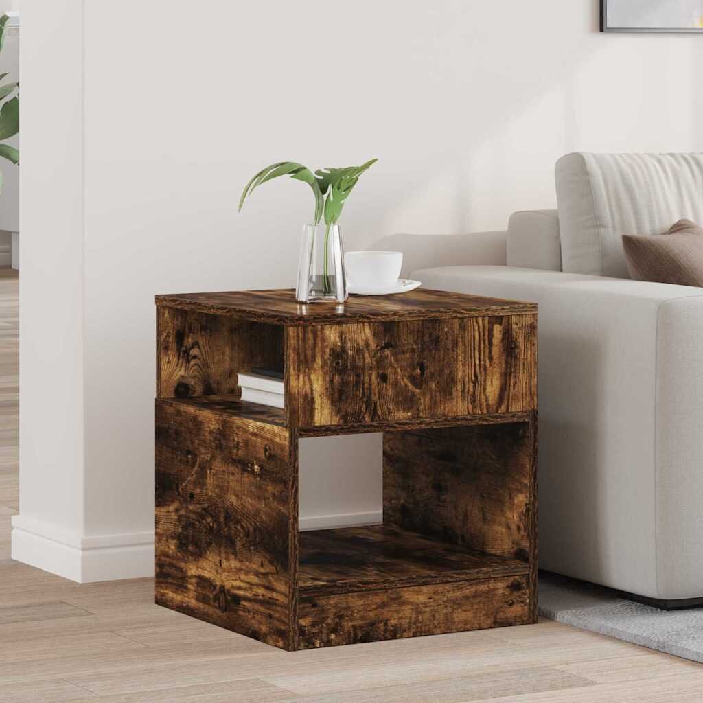 vidaXL Крайна масичка Димян дъб 405 x 40 x 45 см Инженерна дървесина