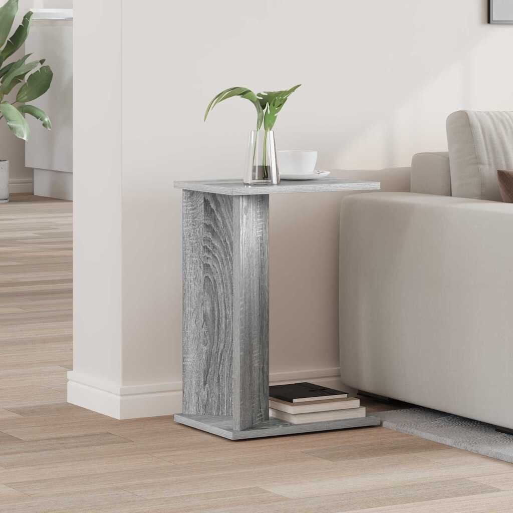 vidaXL Крайна масичка Сив Сонома 35 x 25 x 50 см Инженерна дървесина