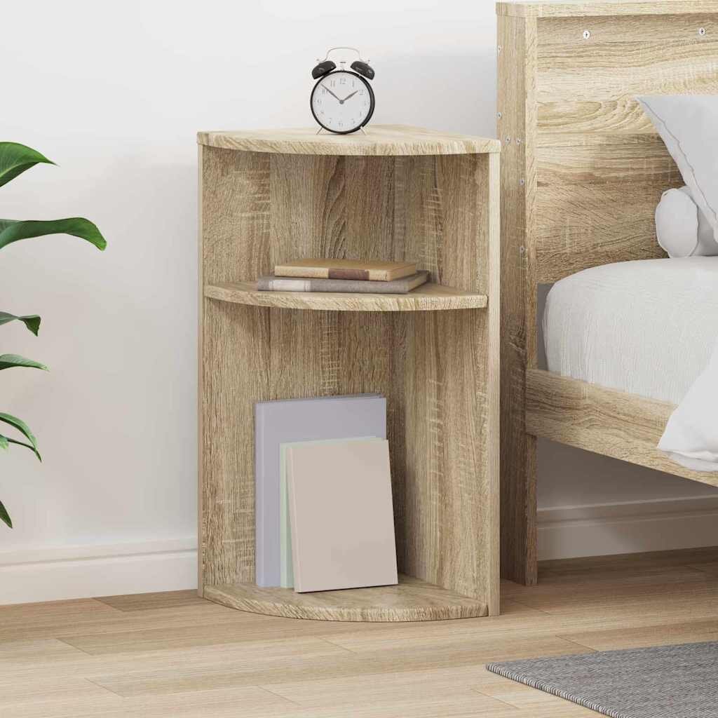 vidaXL Крайна масичка Сонома дъб 296 x 296 x 60 см