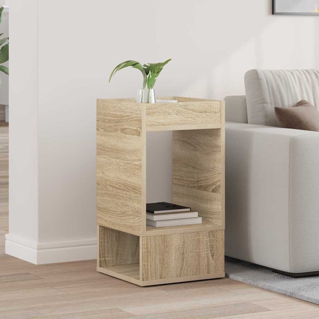 vidaXL Крайна масичка Сонома дъб 30 x 30 x 56 см Инженерна дървесина