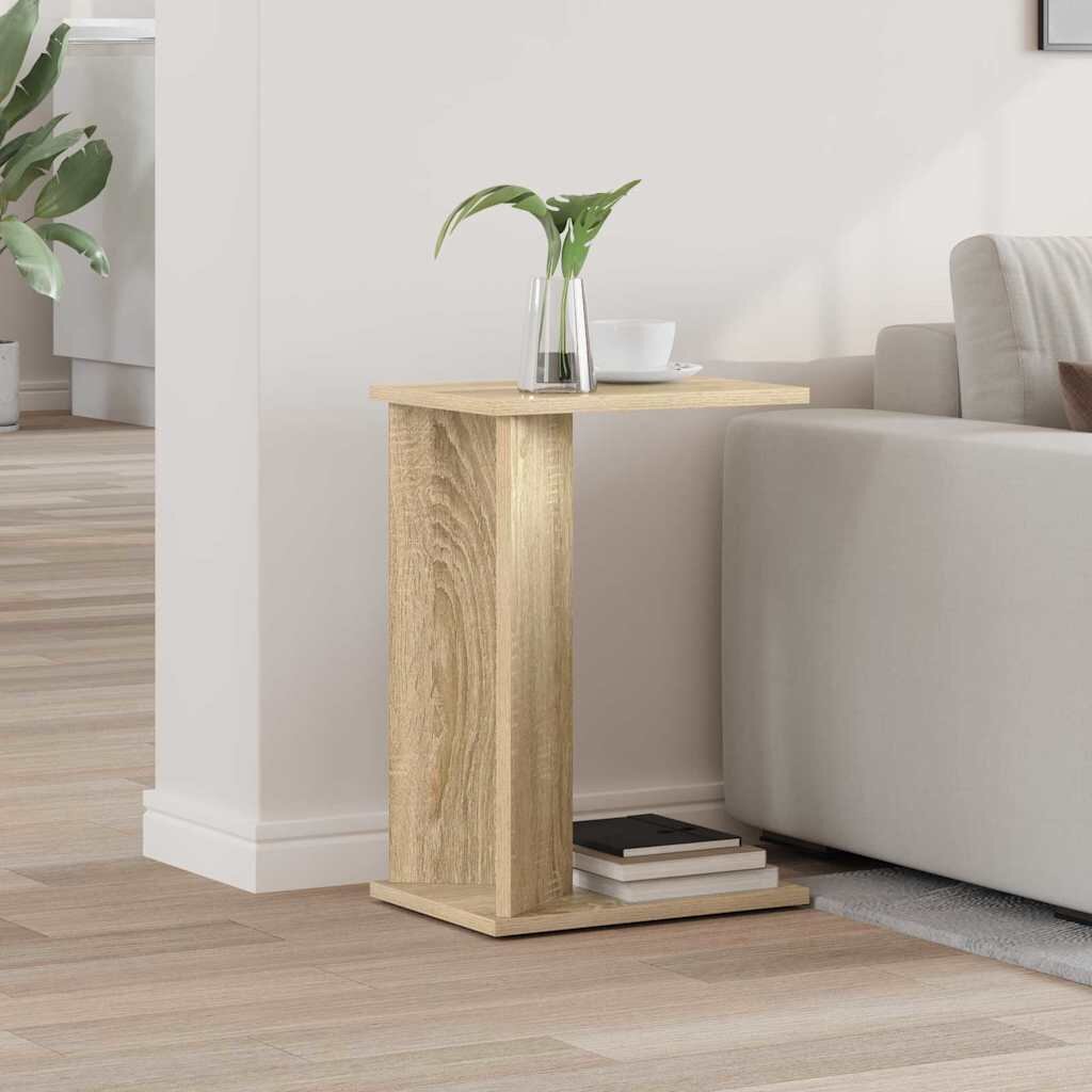 vidaXL Крайна масичка Сонома дъб 35 x 25 x 50 см Инженерна дървесина