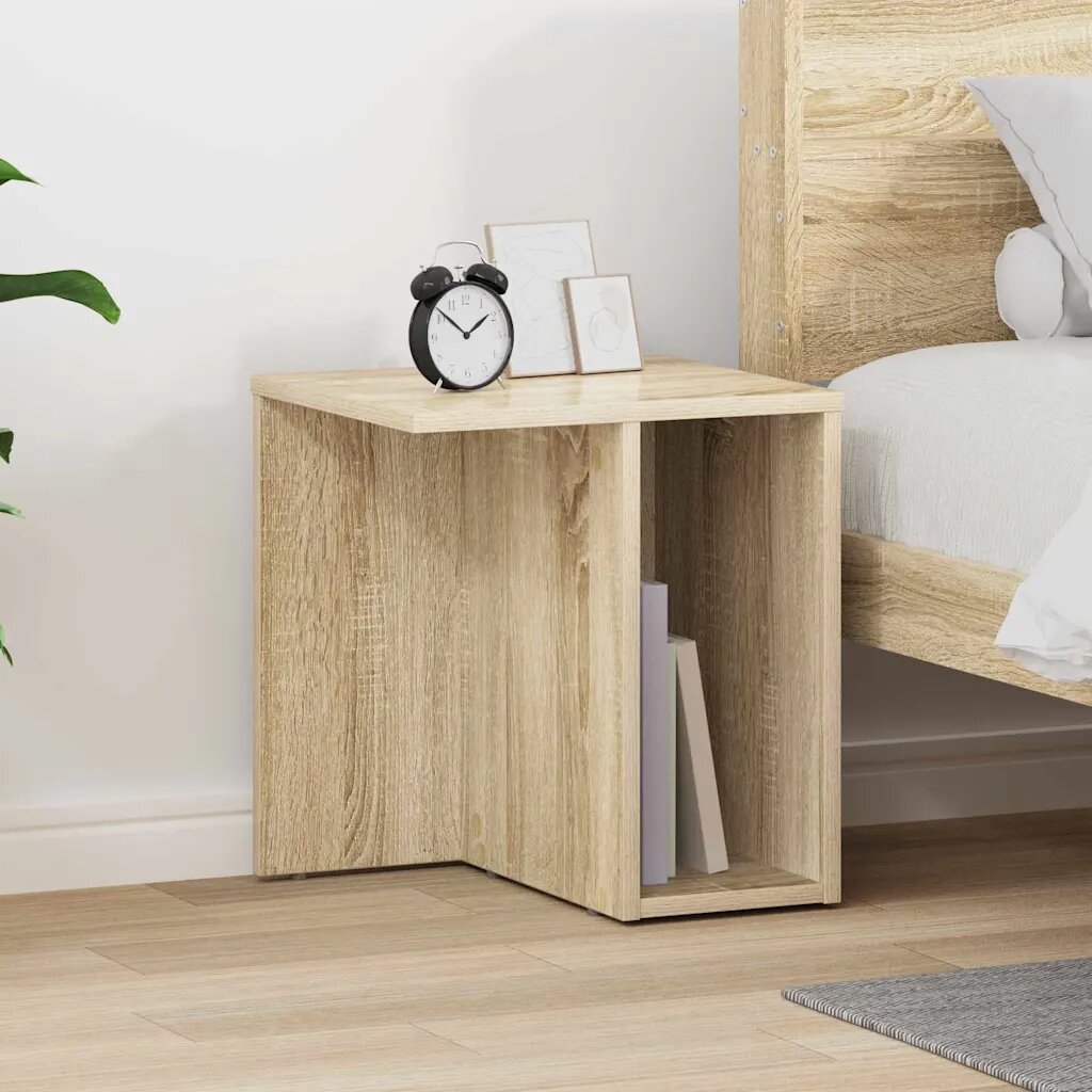 vidaXL Крайна масичка Сонома дъб 37 x 32 x 40 см Инженерна дървесина