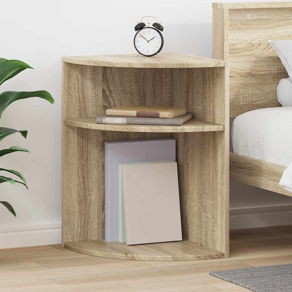 vidaXL Крайна масичка Сонома дъб 397 x 397 x 60 см
