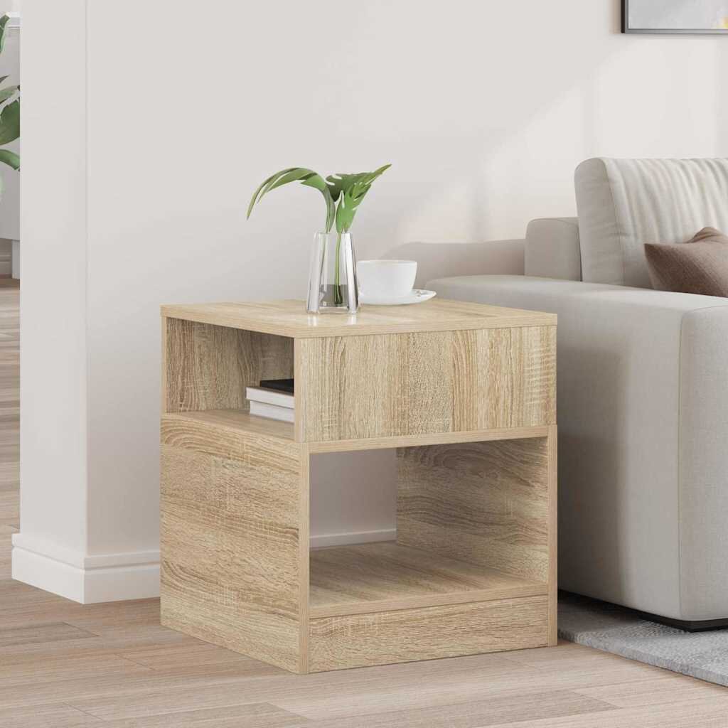 vidaXL Крайна масичка Сонома дъб 405 x 40 x 45 см Инженерна дървесина