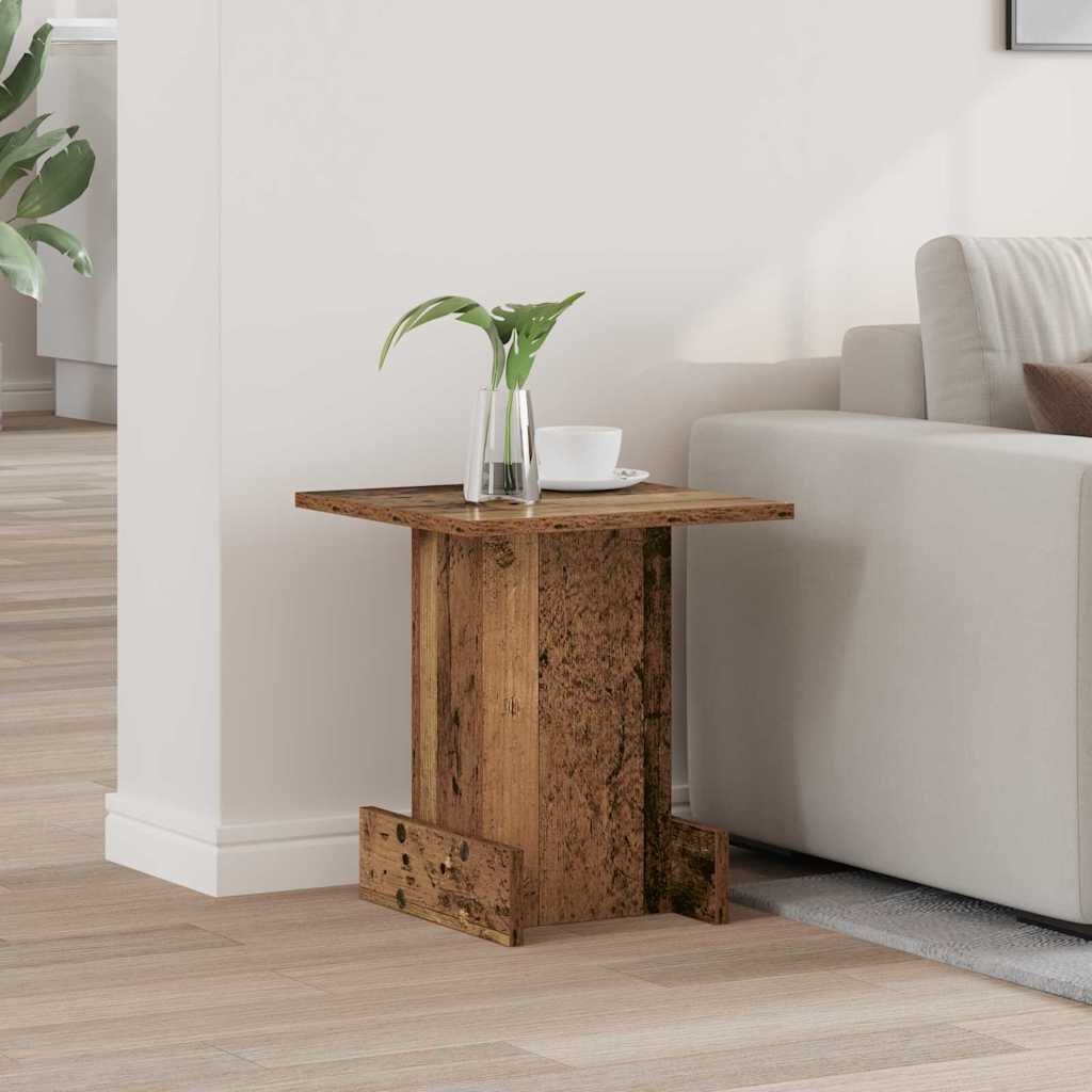 vidaXL Крайна масичка Старо дърво 355 x 35 x 40 см