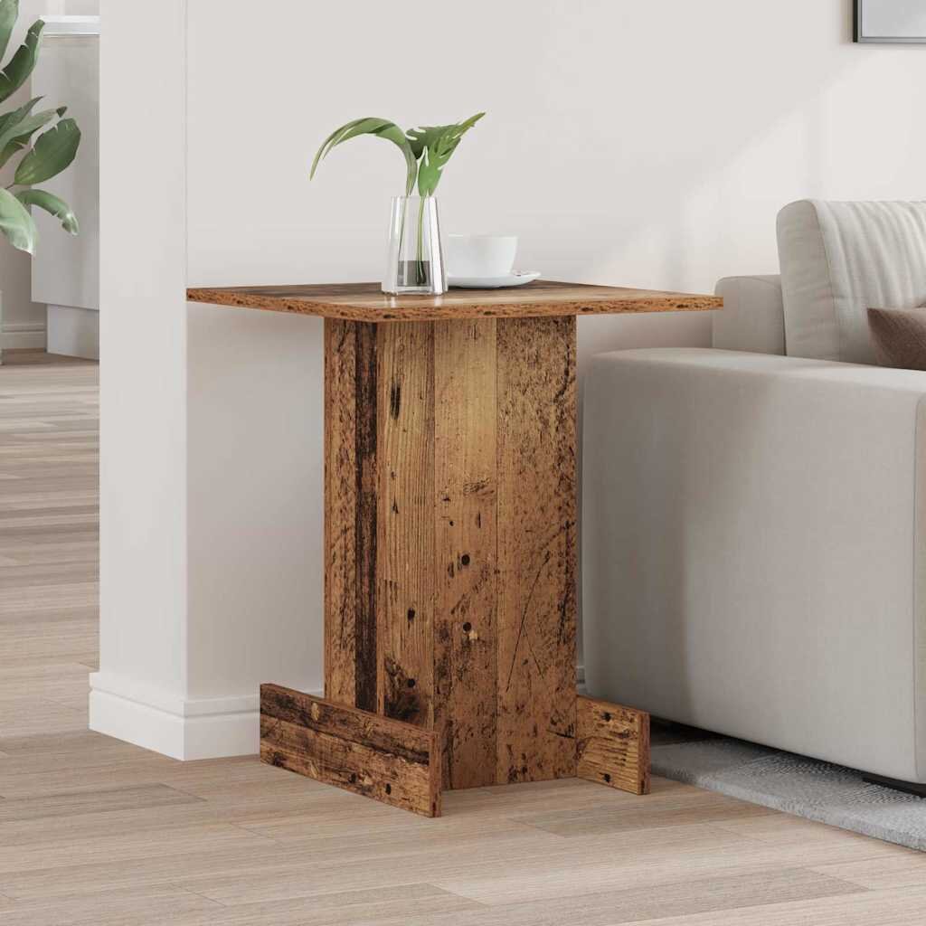 vidaXL Крайна масичка Старо дърво 445 х 45 х 55 см