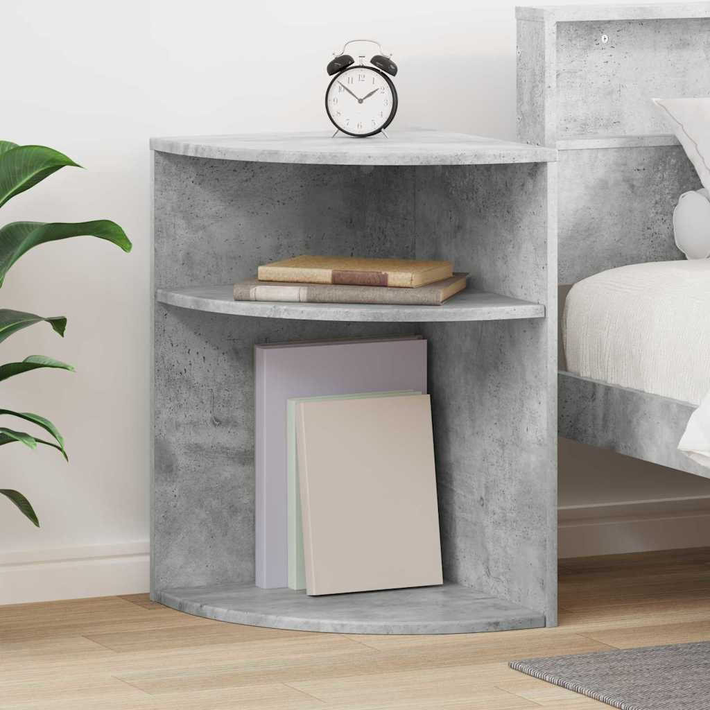 vidaXL Крайна масичка Циментено сиво 397 x 397 x 60 см