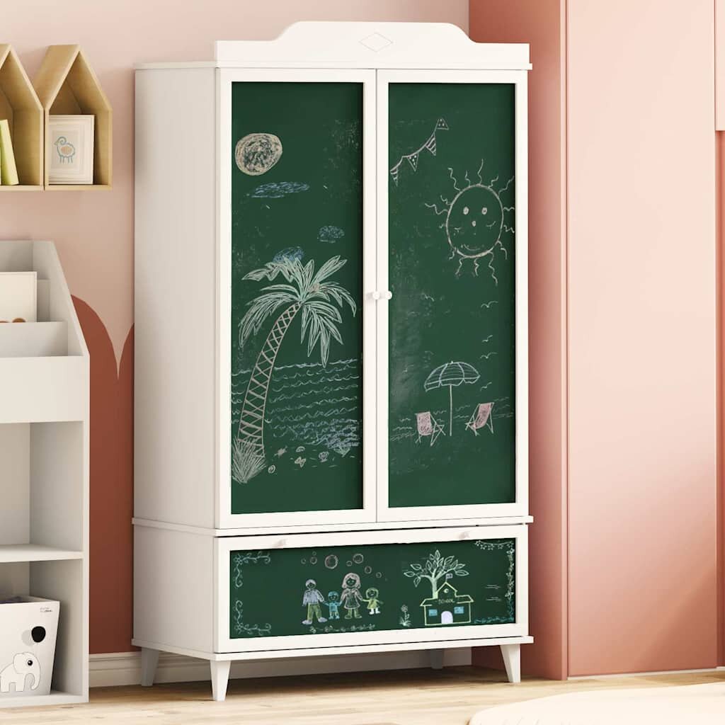 vidaXL Креативно съхранение за деца ROROS Бяло 90 x 45 x 165 см