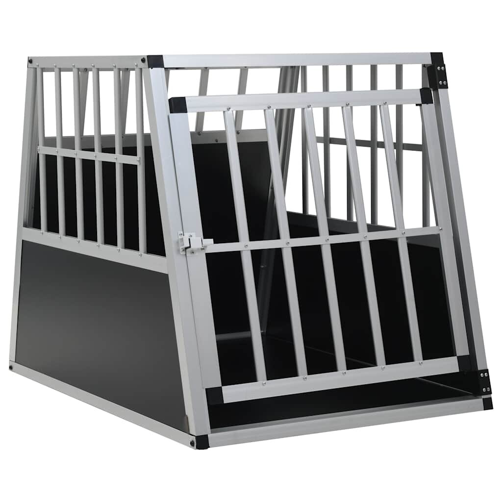 vidaXL Кучешка клетка с една врата 65x91x695 см