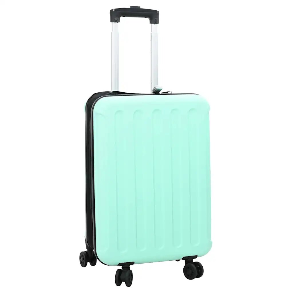 vidaXL Куфар Ментово зелен 34 x 23 x 55.5 см ABS пластмаса