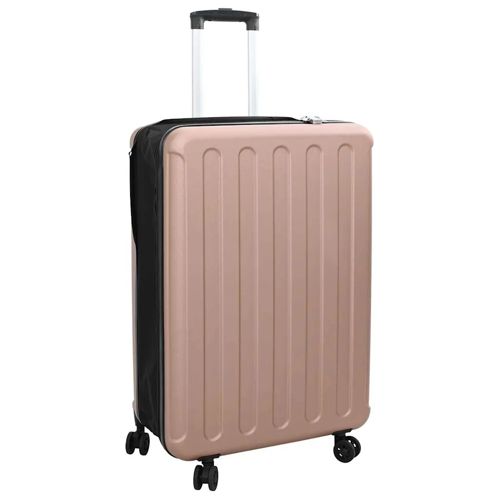 vidaXL Куфар Розово златисто 50 x 30 x 76 см ABS пластмаса