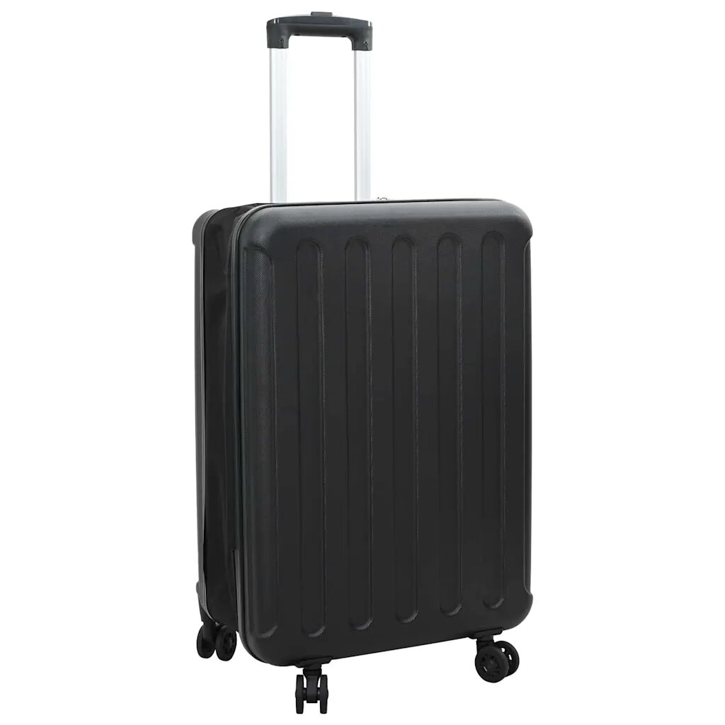 vidaXL Куфар с заключване Черно 34 x 23 x 55.5 см ABS пластмаса
