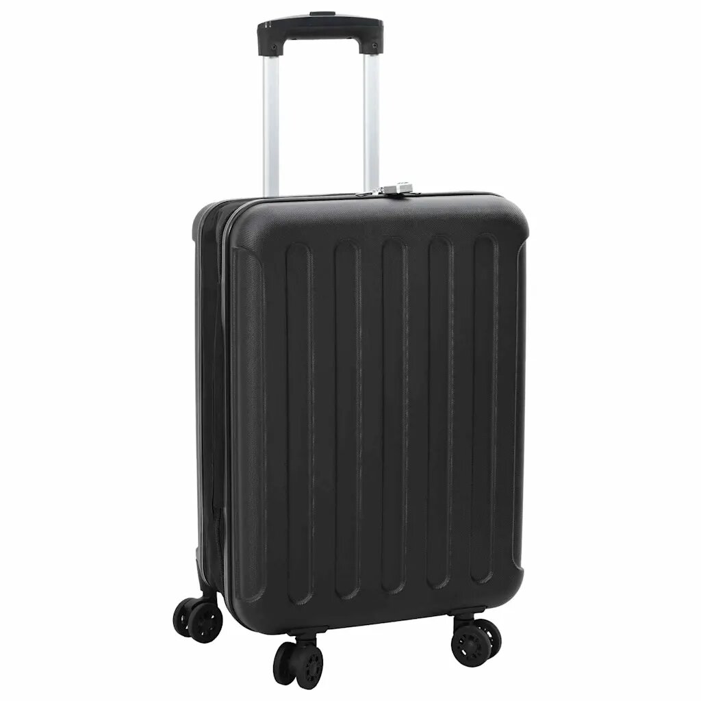 vidaXL Куфар с заключване Черно 43 x 27 x 66 см ABS пластмаса