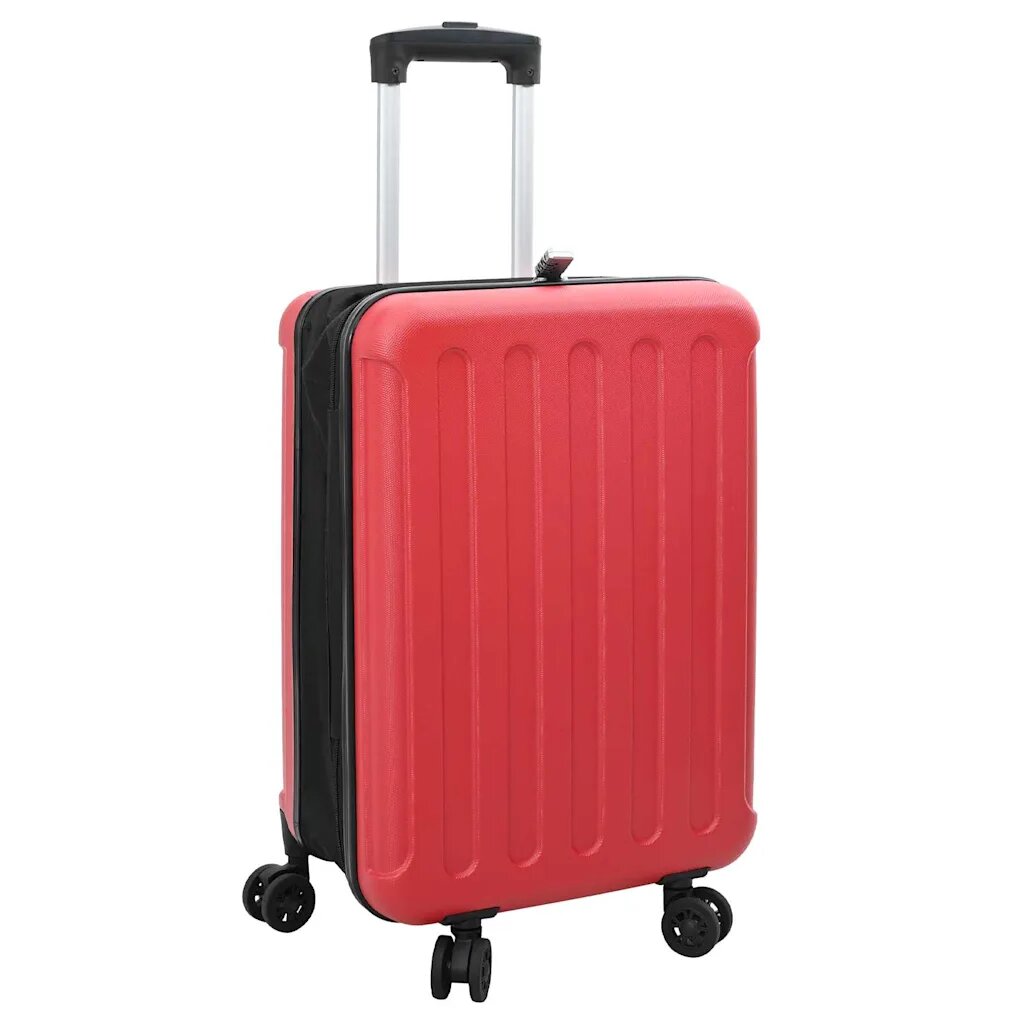 vidaXL Куфар с заключване Червено 34 x 23 x 55.5 см ABS пластмаса