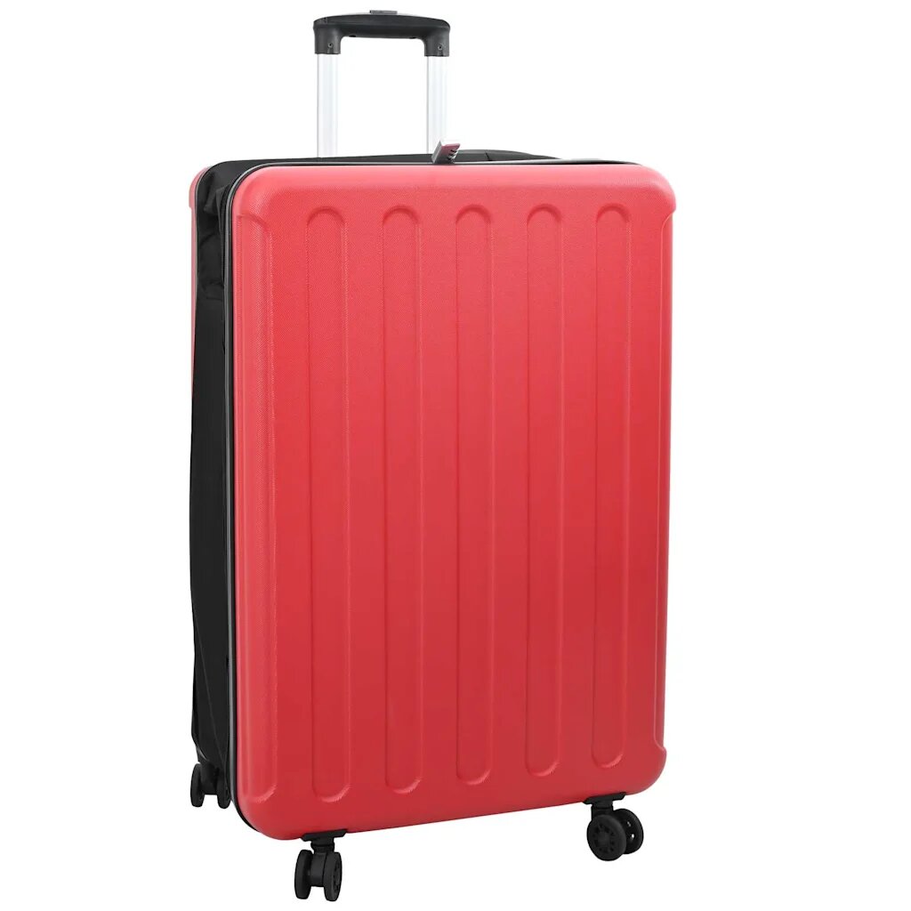 vidaXL Куфар с заключване Червено 50 x 30 x 76 см ABS пластмаса