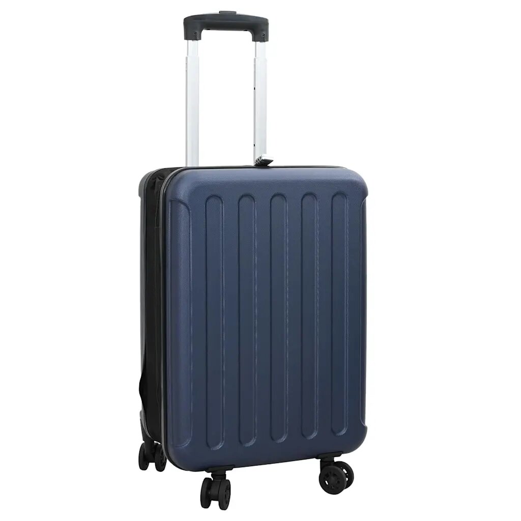 vidaXL Куфар с заключване Тъмносиньо 34 x 23 x 55.5 см ABS пластмаса