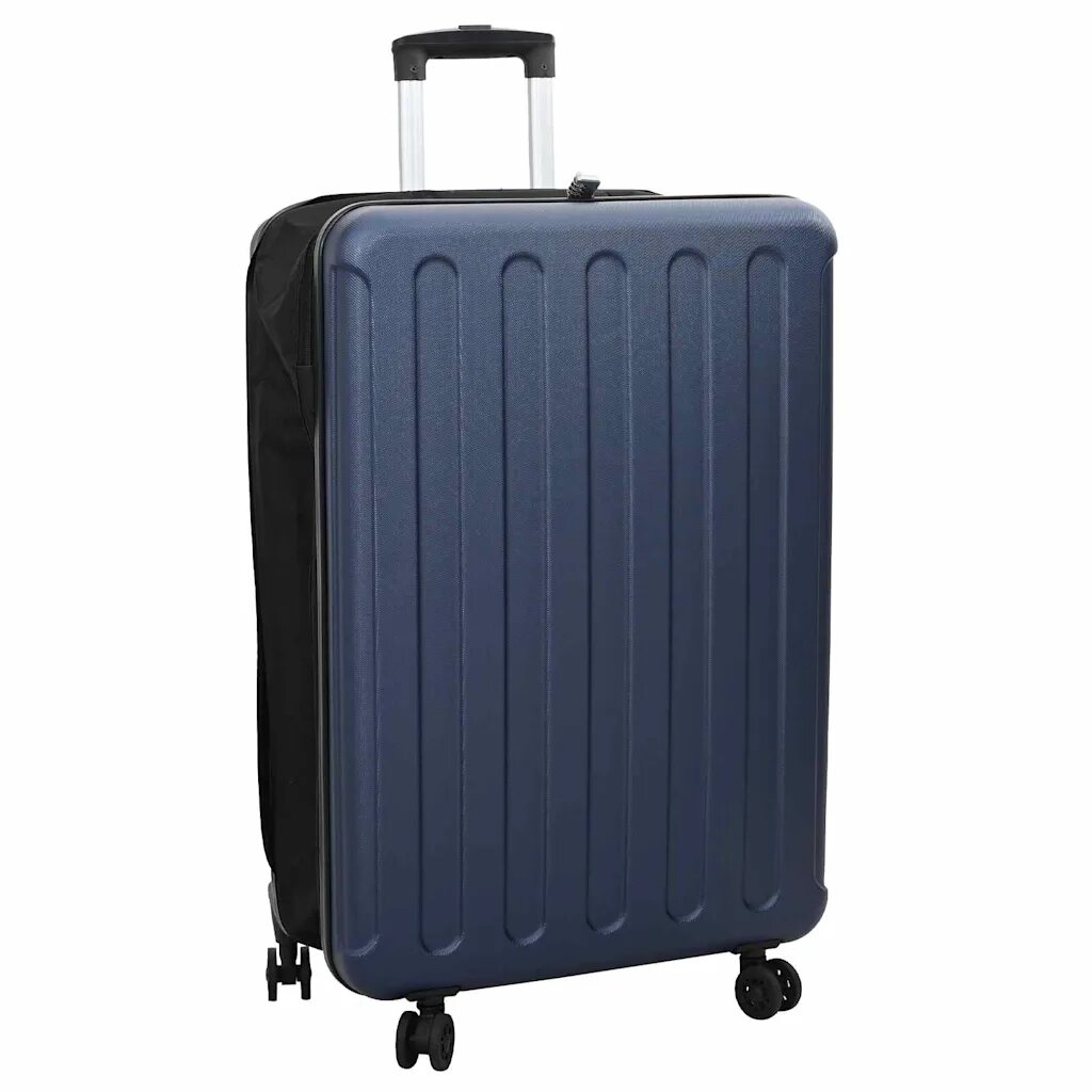 vidaXL Куфар с заключване Тъмносиньо 50 x 30 x 76 см ABS пластмаса