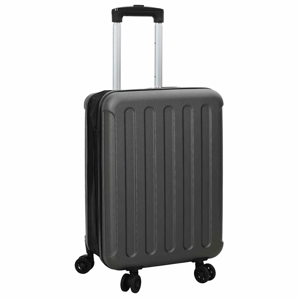 vidaXL Куфар с заключване Тъмносив 34 x 23 x 55.5 см ABS пластмаса
