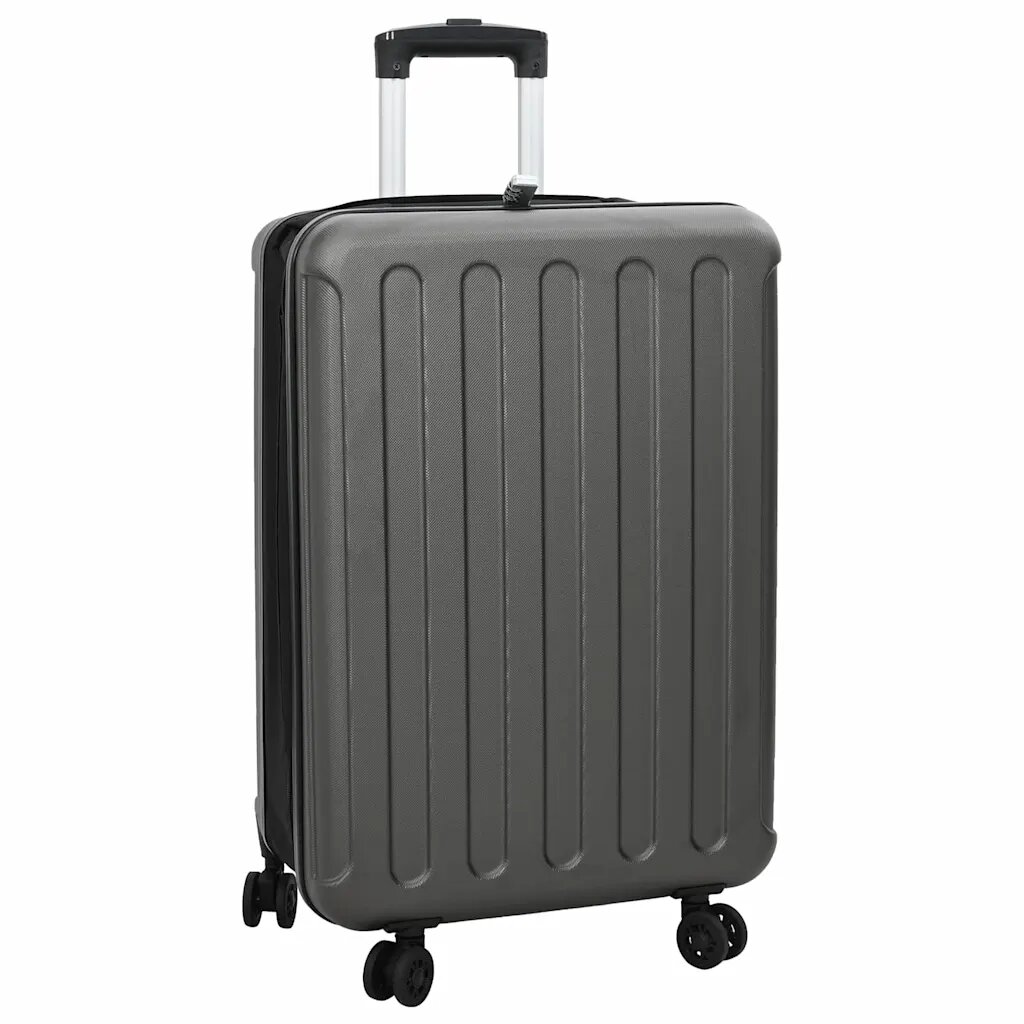 vidaXL Куфар с заключване Тъмносив 43 x 27 x 66 см ABS пластмаса