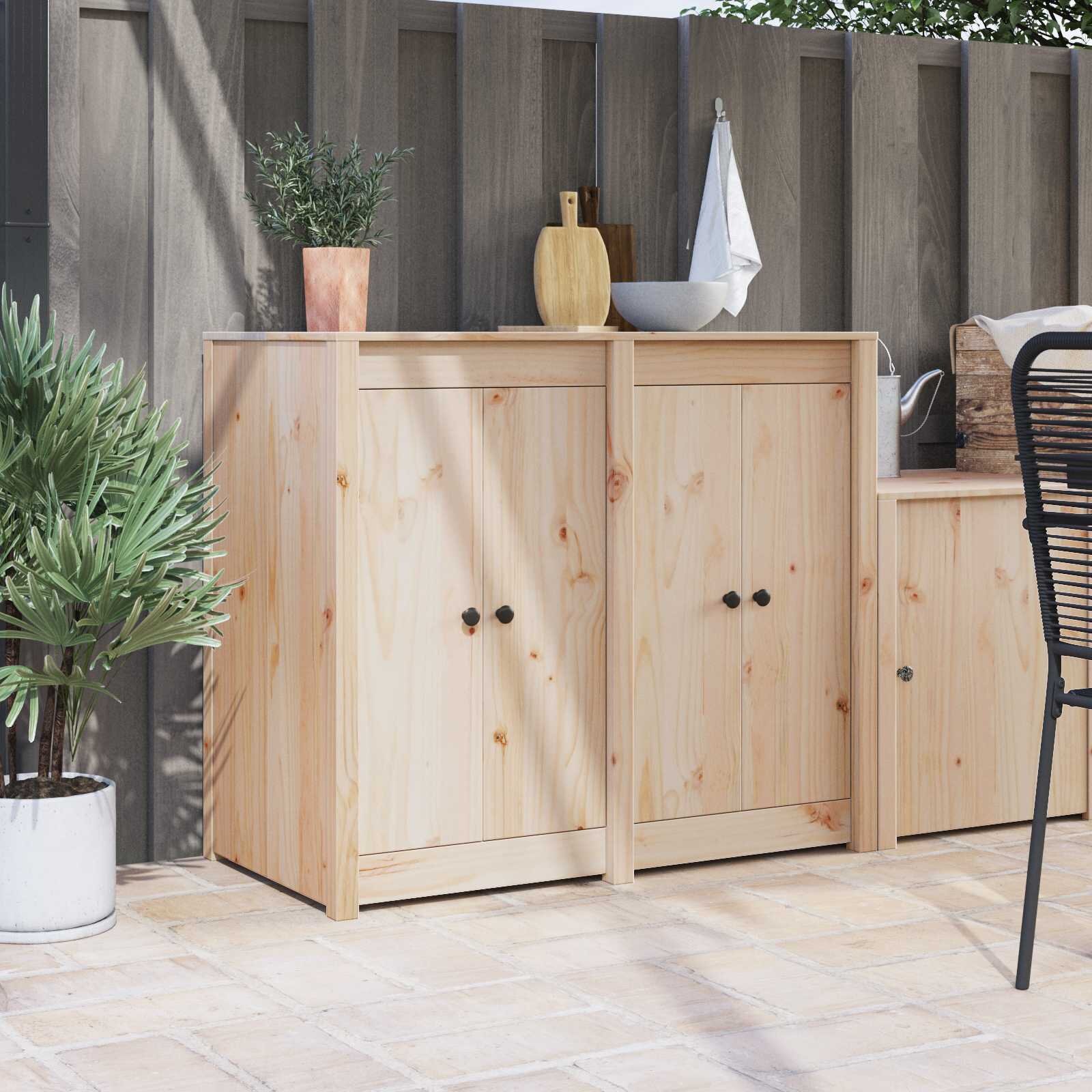 vidaXL Кухненска врата MEPPEL 2 бр. Крем 50 x 9 x 82 см