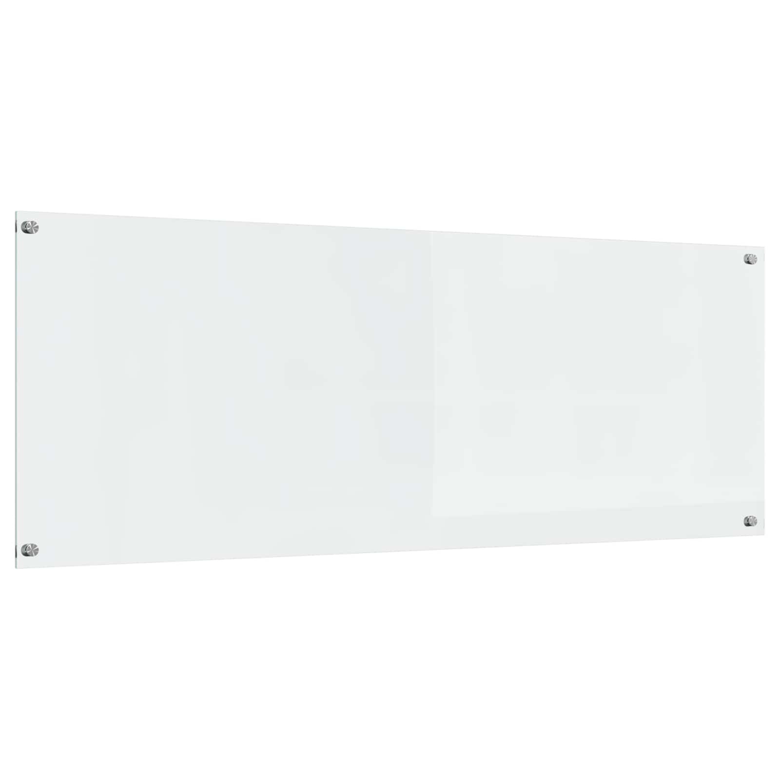 vidaXL Кухненски гръб Прозрачен 110 x 40 cm закалено стъкло
