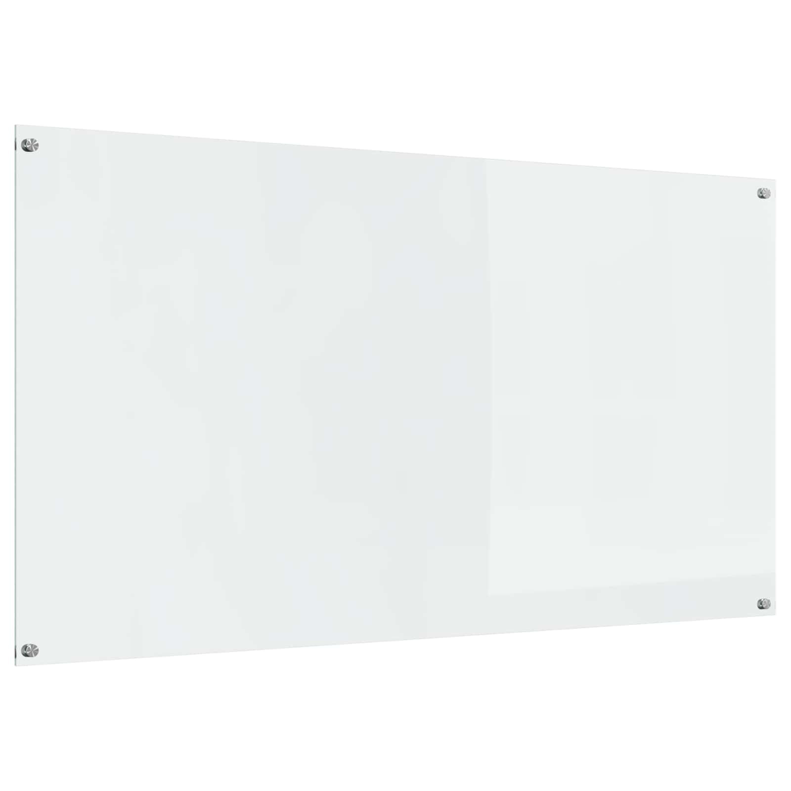 vidaXL Кухненски гръб Прозрачен 110 x 60 cm закалено стъкло