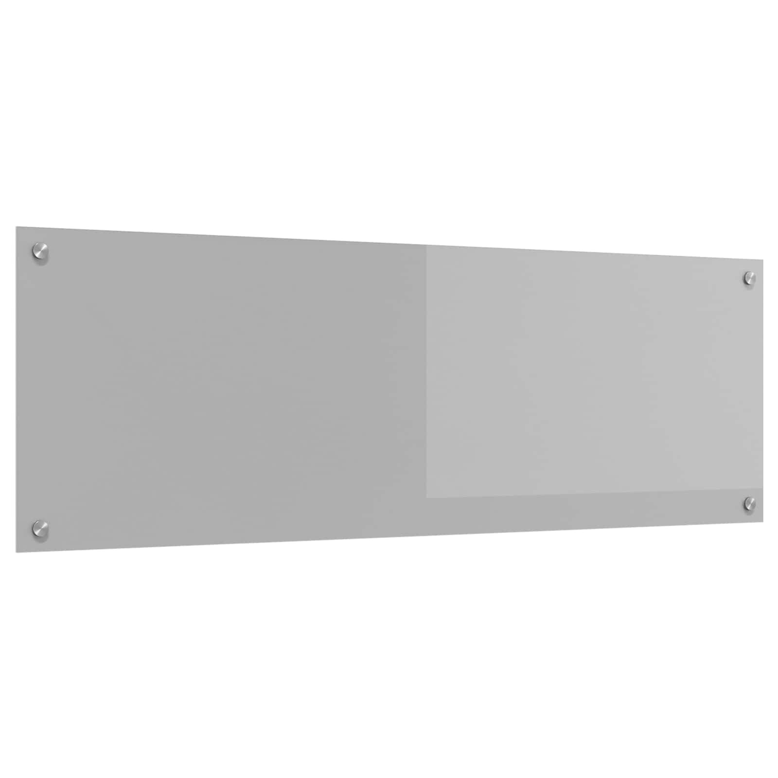 vidaXL Кухненски гръб Светлосиво 120 x 40 cm закалено стъкло