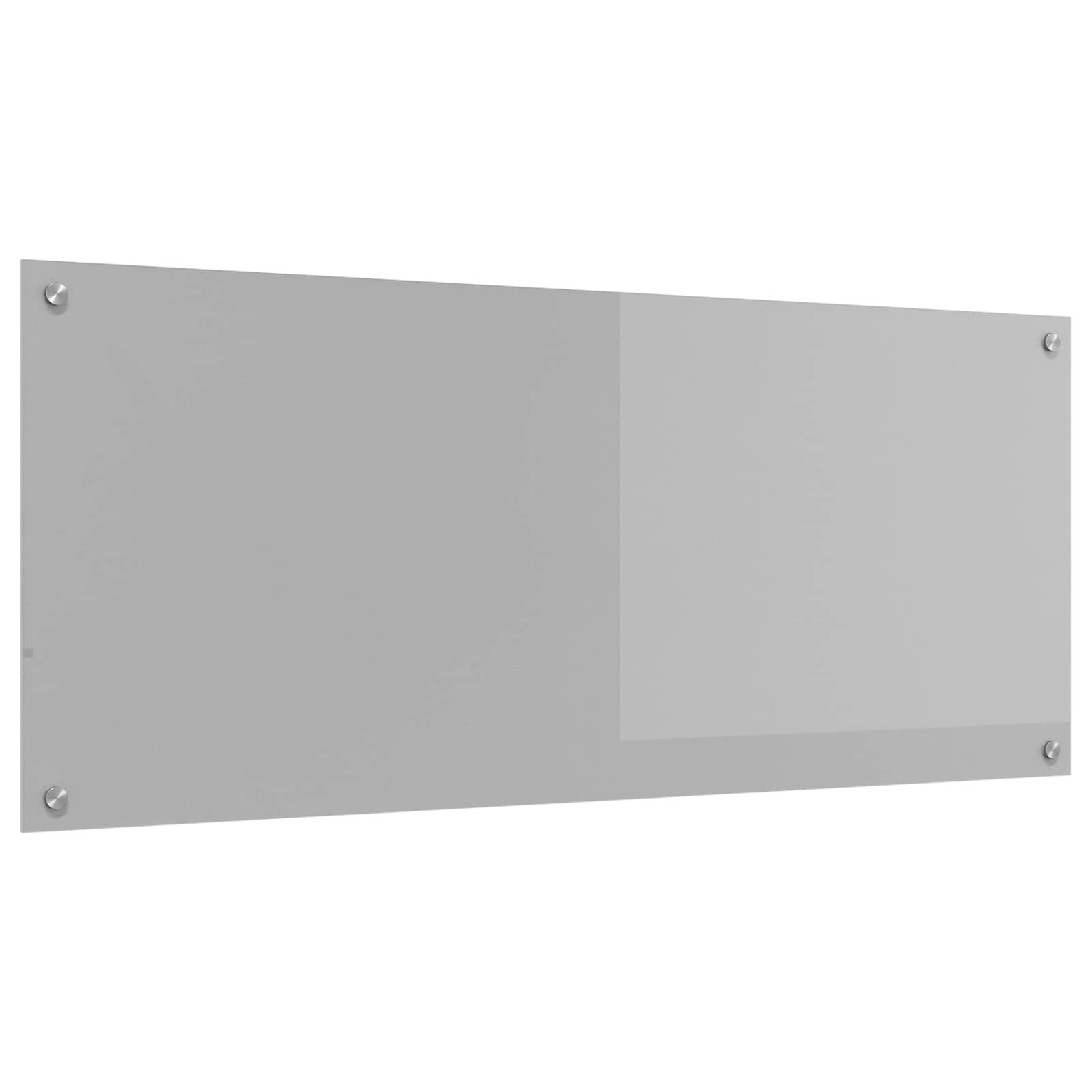 vidaXL Кухненски гръб Светлосиво 120 x 50 cm закалено стъкло