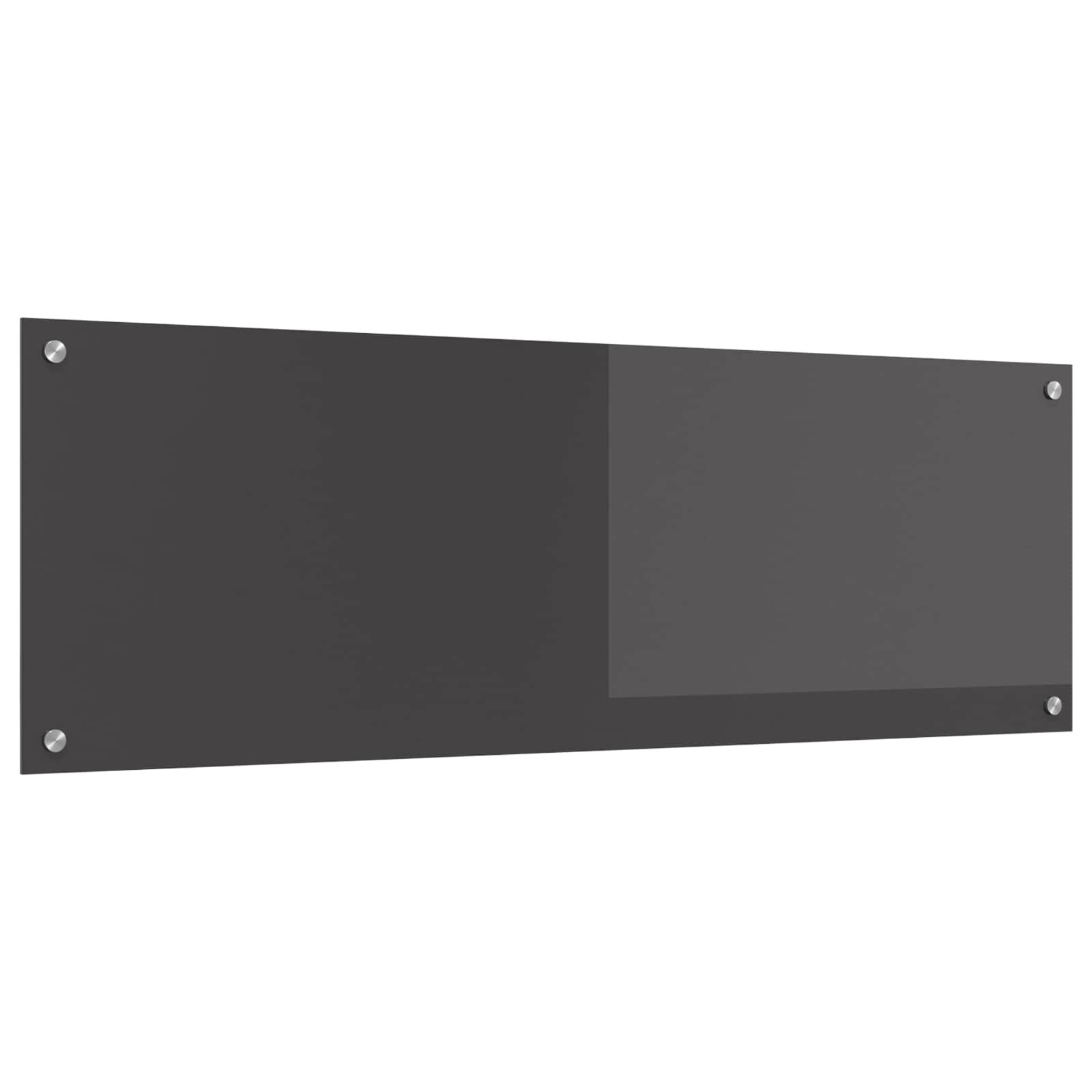 vidaXL Кухненски гръб Тъмен сив 120 x 40 cm закалено стъкло