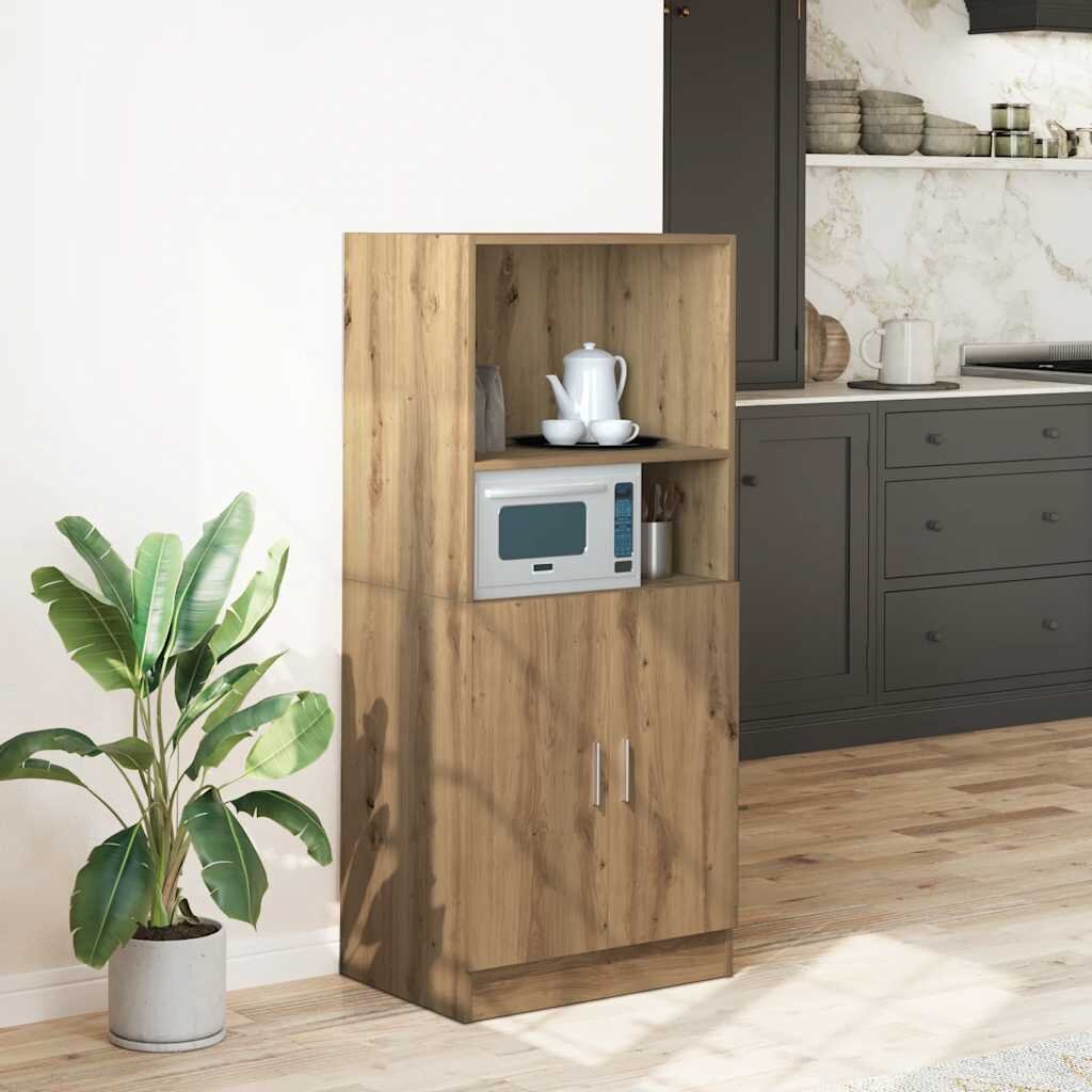 vidaXL Кухненски шкаф дъб артизан 57x415x1315 см инженерно дърво