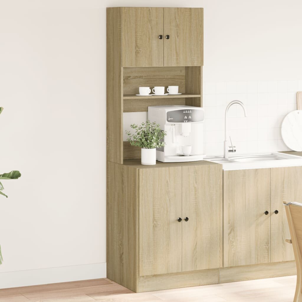 vidaXL Кухненски шкаф дъб сонома 60x50x180 см инженерно дърво