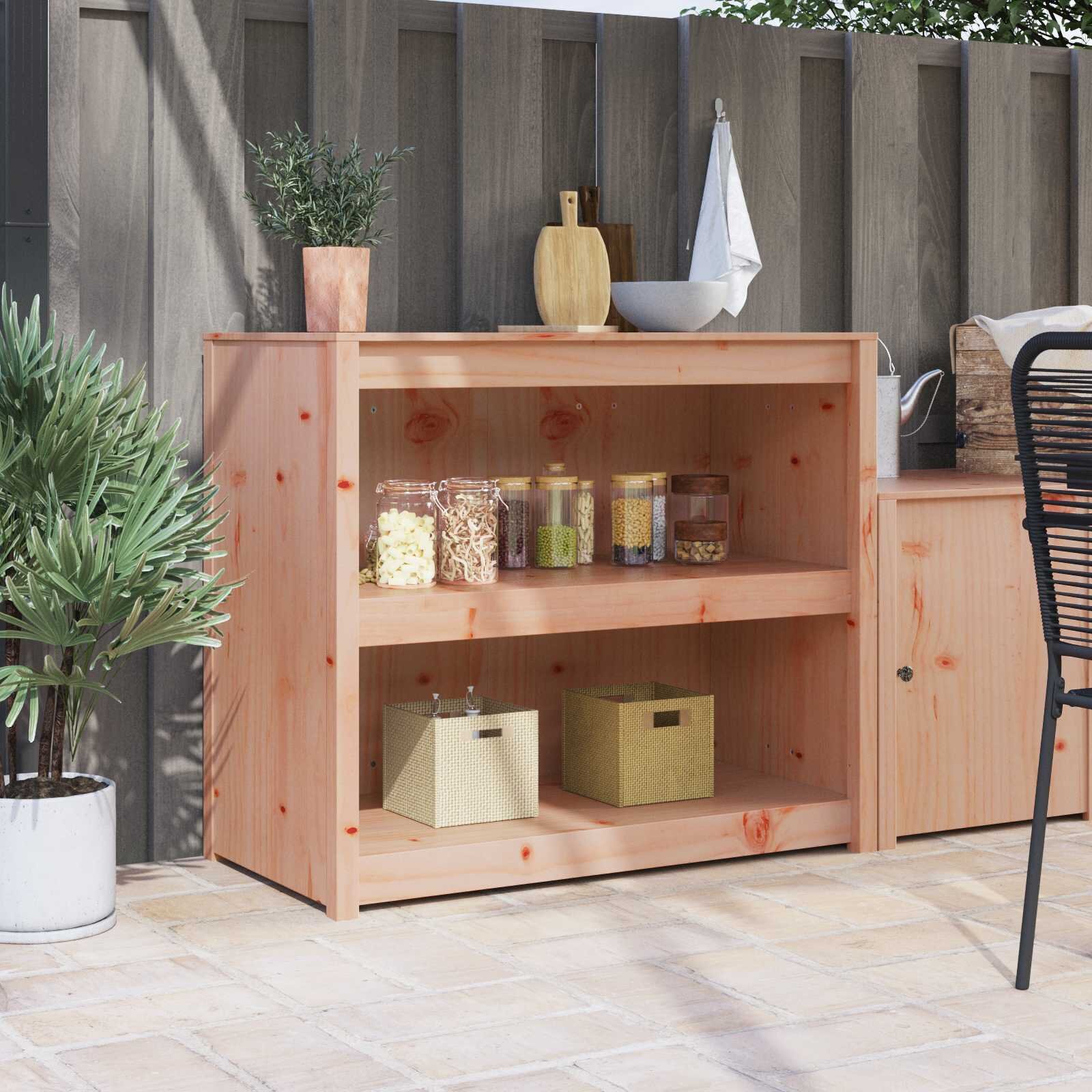 vidaXL Кухненски шкаф с рафт MEPPEL Кафяв дъб 106 x 55 x 92 cm
