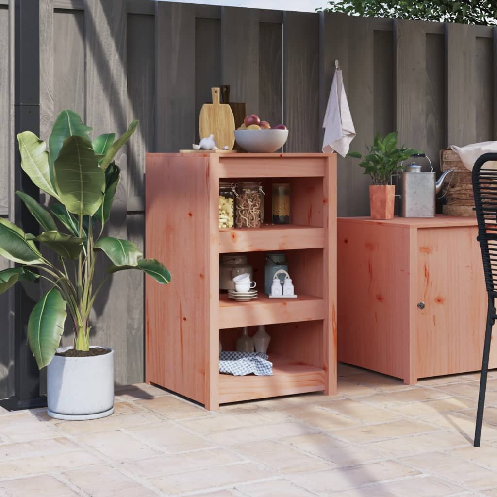 vidaXL Кухненски шкаф за открито MEPPEL 55x55x92 см дугласко дърво масив