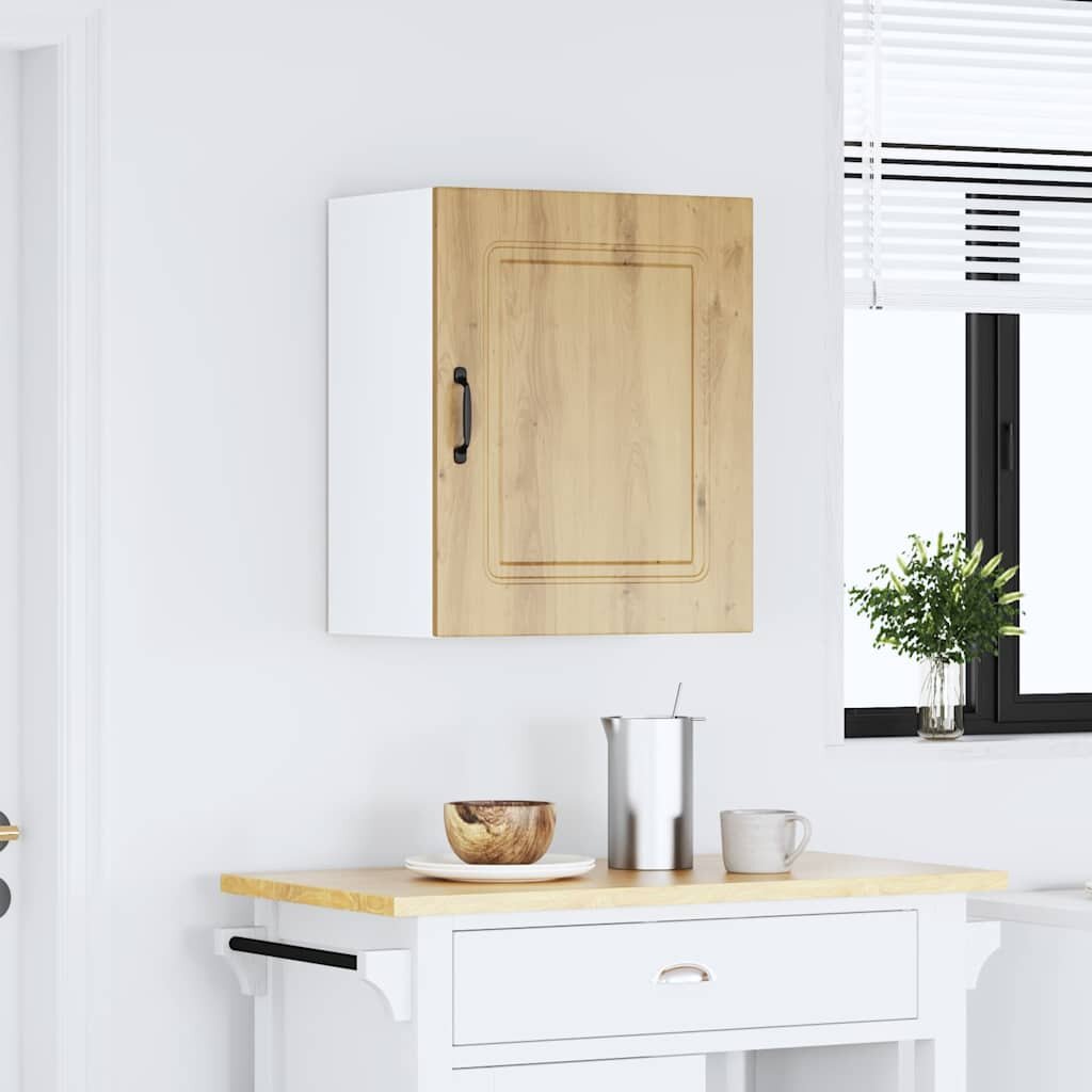 vidaXL Кухненски стенен шкаф Kalmar от дъб Artisan инженерна дървесина