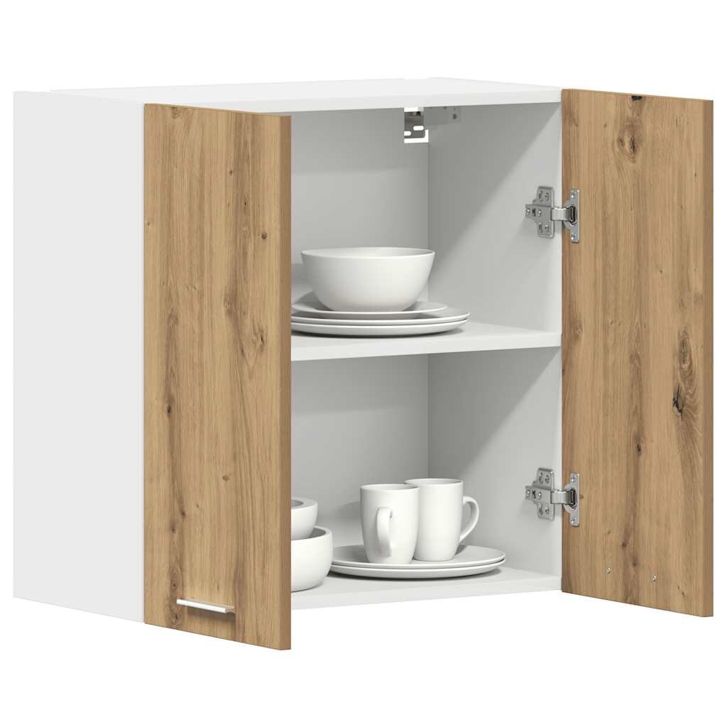 vidaXL Кухненски стенен шкаф "Lyon" дъб Artisan 60x31x60 см инженерно дърво