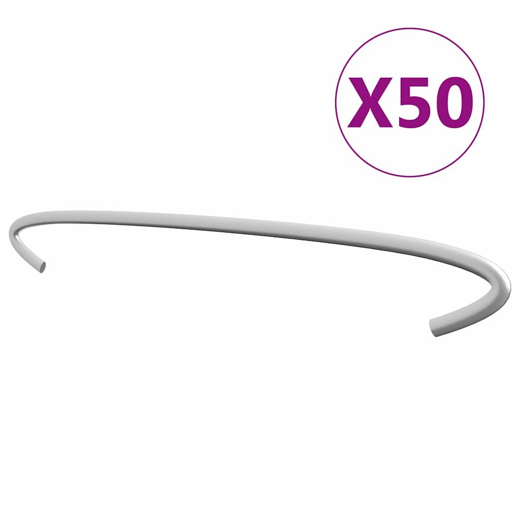 vidaXL Куки за габиони 50 бр поцинкована стомана 30 см