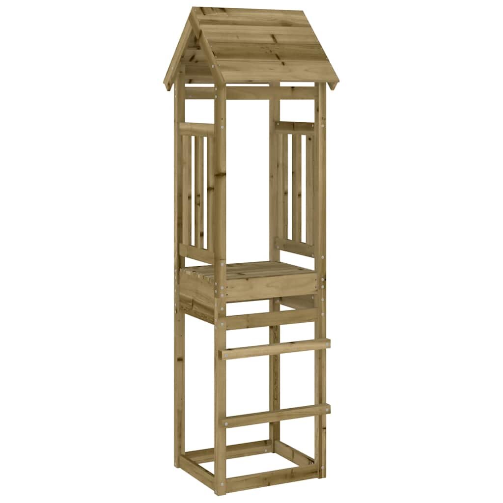 vidaXL Кула за игра 525x465x2065 см импрегнирана борова дървесина