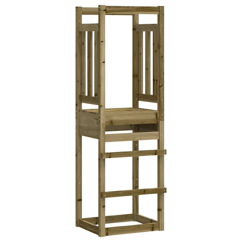 vidaXL Кула за игра 53x465x169 см импрегнирана борова дървесина