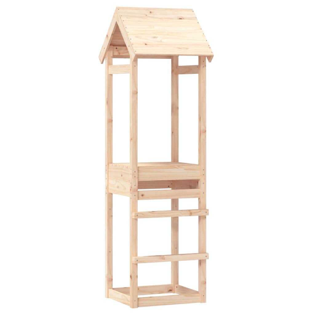 vidaXL Кула за игра 53x465x194 см борово дърво масив