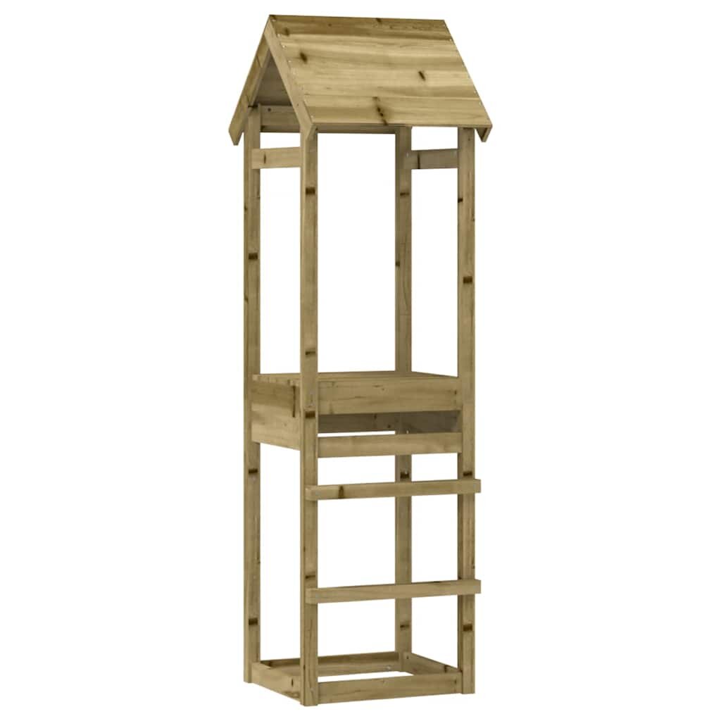 vidaXL Кула за игра 53x465x194 см импрегнирана борова дървесина
