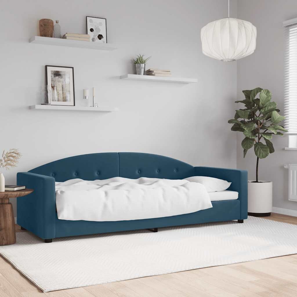vidaXL Кушетка тъмносиня 80x200 см кадифе