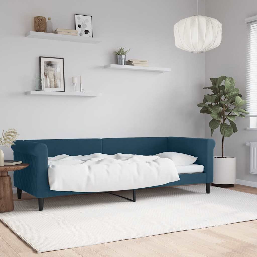 vidaXL Кушетка тъмносиня 80x200 см кадифе