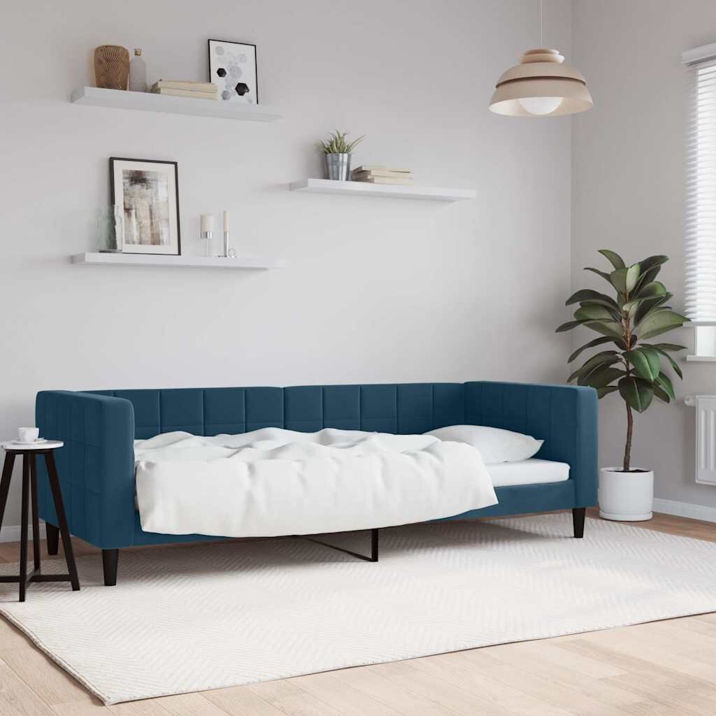 vidaXL Кушетка тъмносиня 80x200 см кадифе